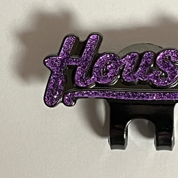 Houston Astros Blip Hat Pin Pins Purple Glitter Hats Bag Baseball Fitted New Era - Picture 2 of 7